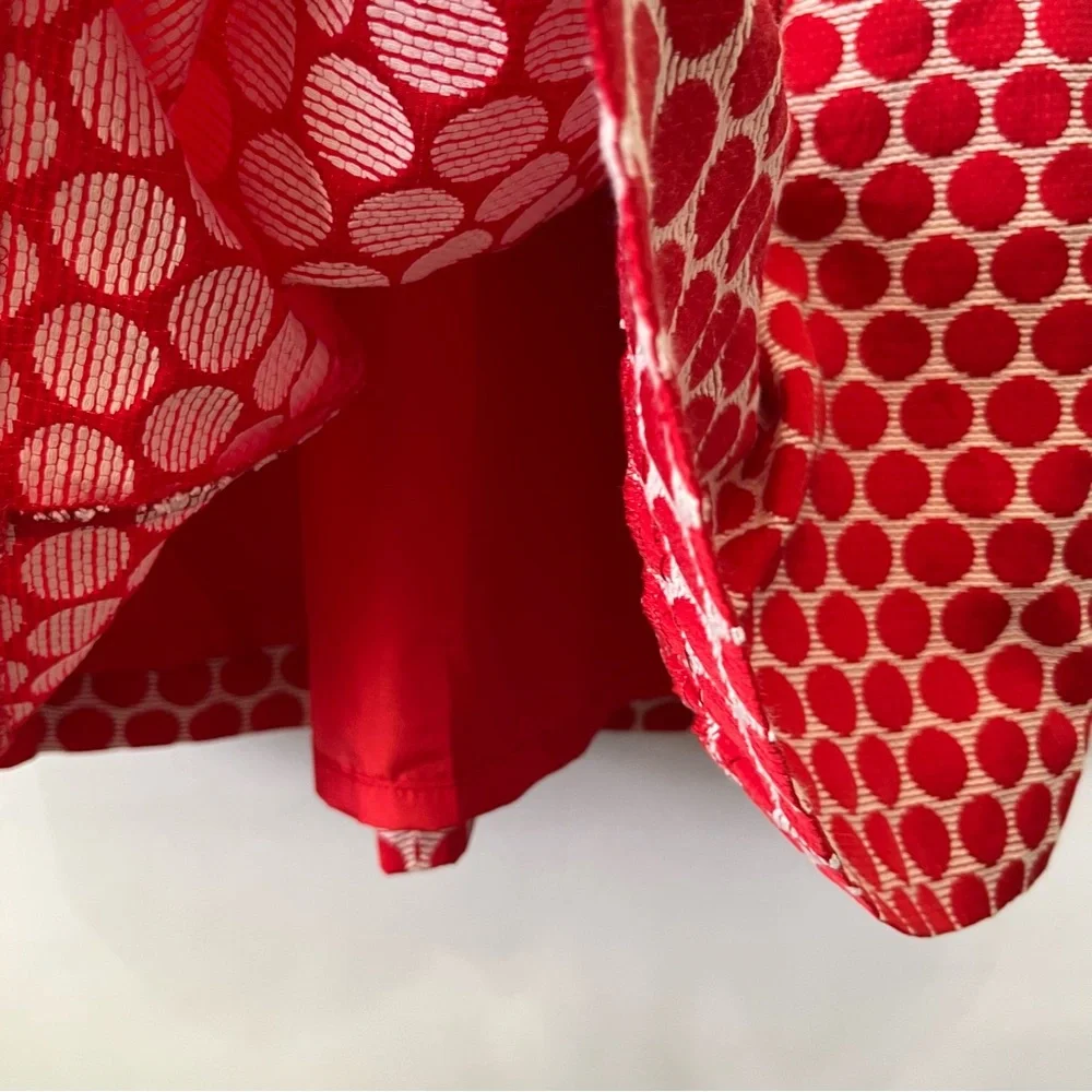 Kate Spade Cory Dress Red Polka Dot Fit & Flare - Picture 4 of 10